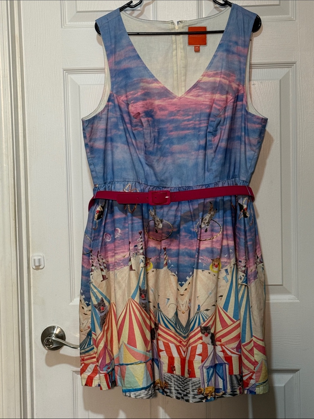 ModCloth cat circus sleeveless dress size 2X